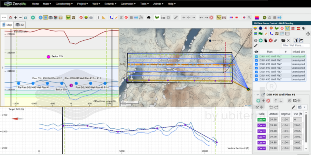 ZoneVu 6.8 Well Planning